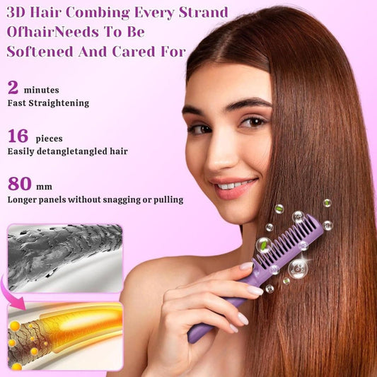 Mini Cordless Hair Straightener Comb