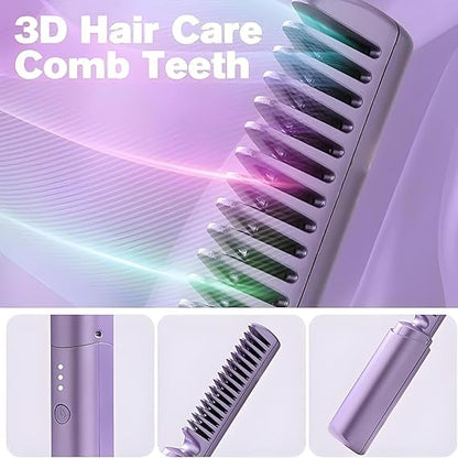 Mini Cordless  Hair Straightener Comb