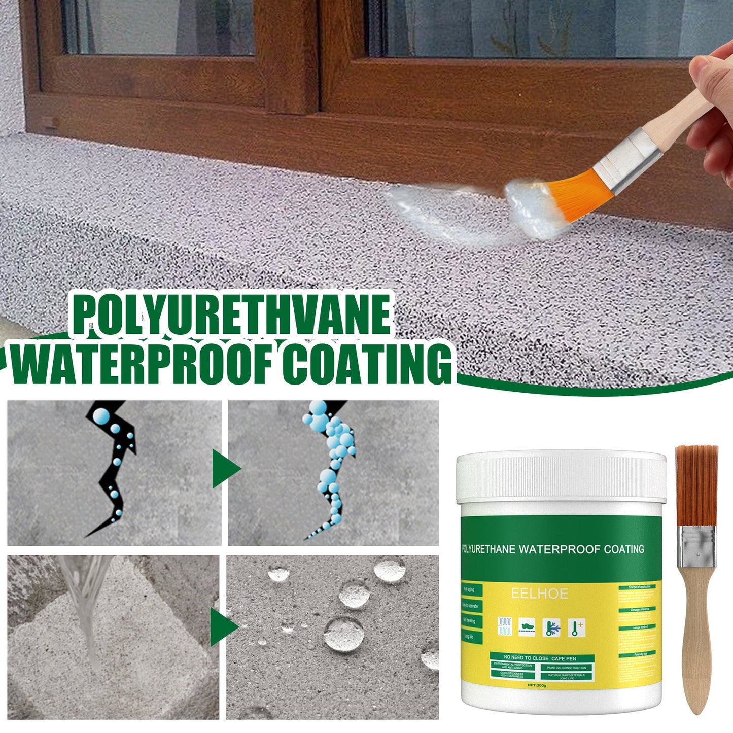 Transparent Waterproof Glue Plus Brush