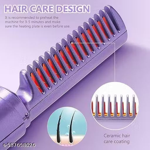 Mini Cordless  Hair Straightener Comb