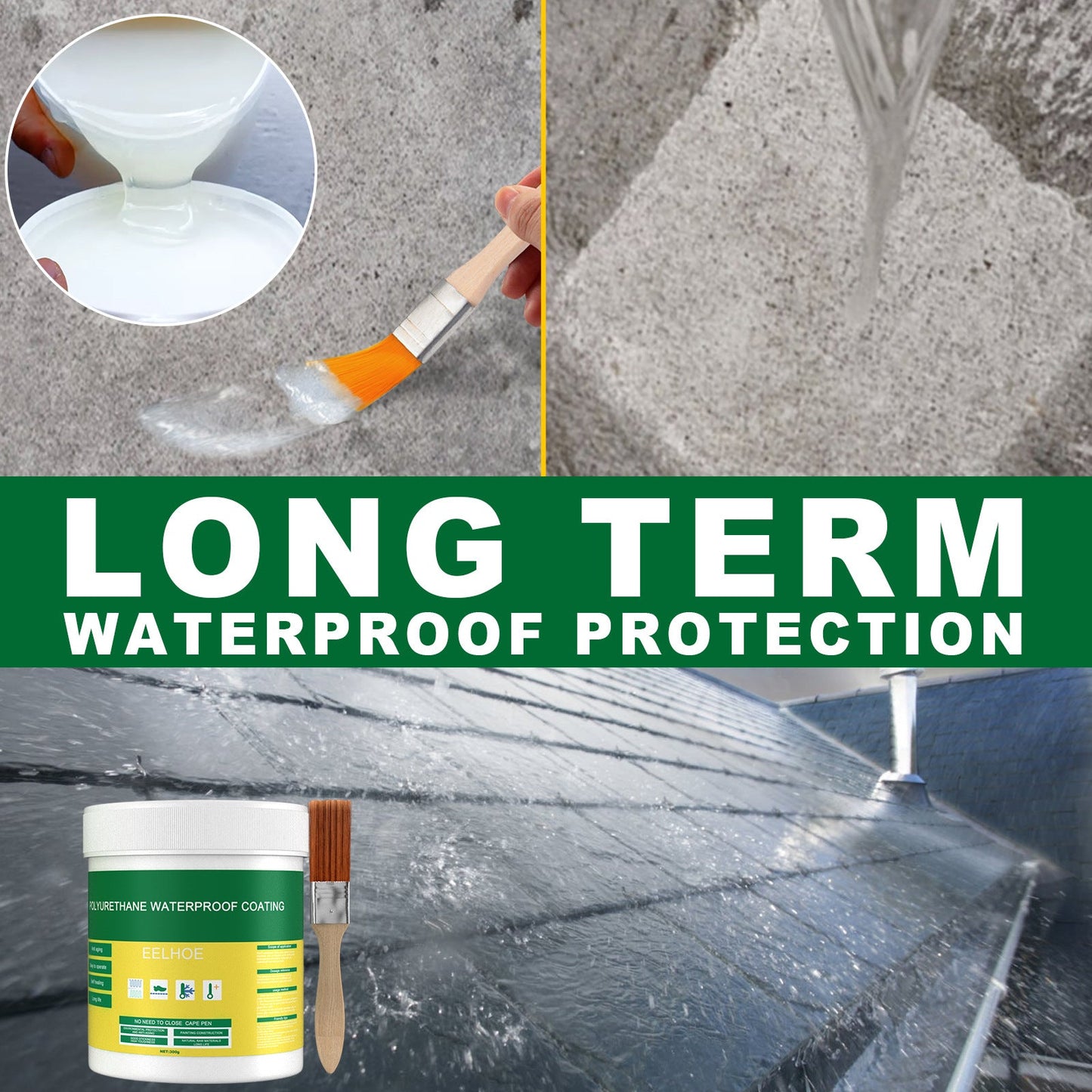 Transparent Waterproof Glue Plus Brush