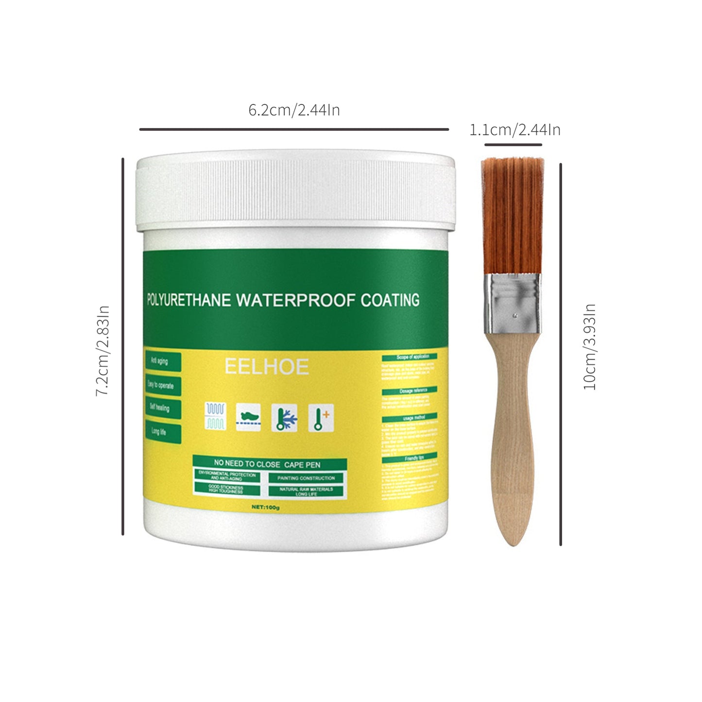 Transparent Waterproof Glue Plus Brush