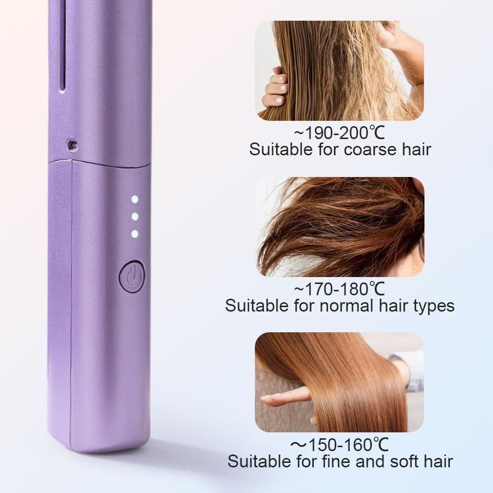 Mini Cordless  Hair Straightener Comb