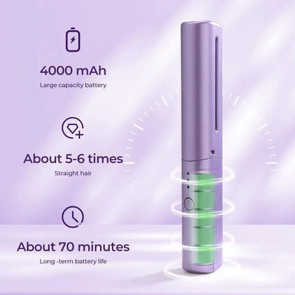 Mini Cordless  Hair Straightener Comb