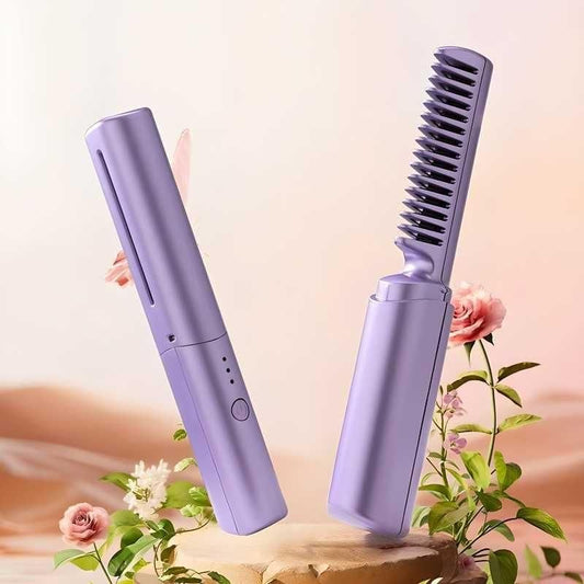 Mini Cordless  Hair Straightener Comb