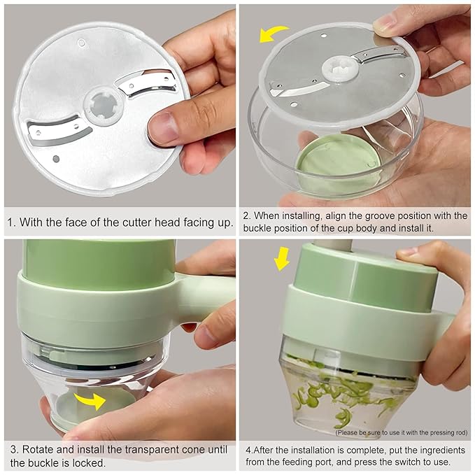 4 in 1 Electric Vegetable Cutter