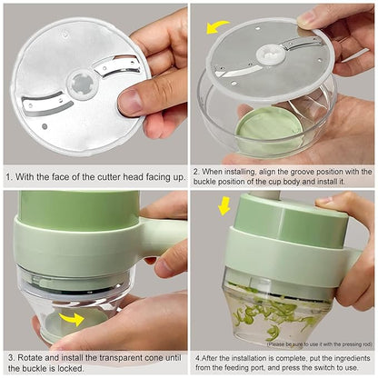 4 in 1 Electric Vegetable Cutter