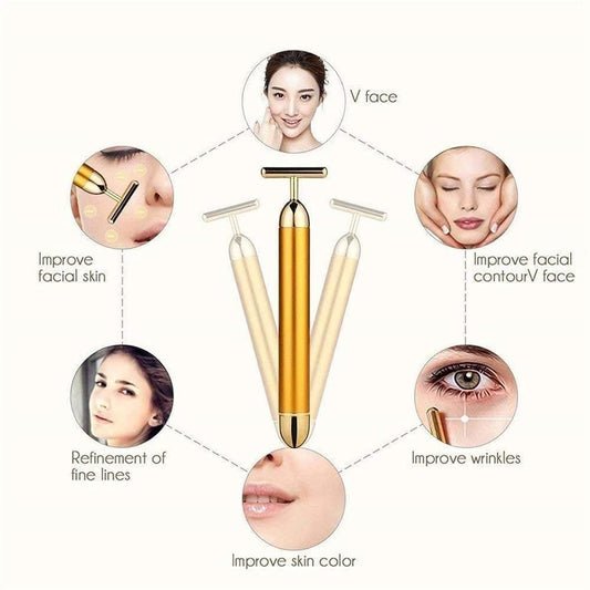 24K Gold Facial Massager