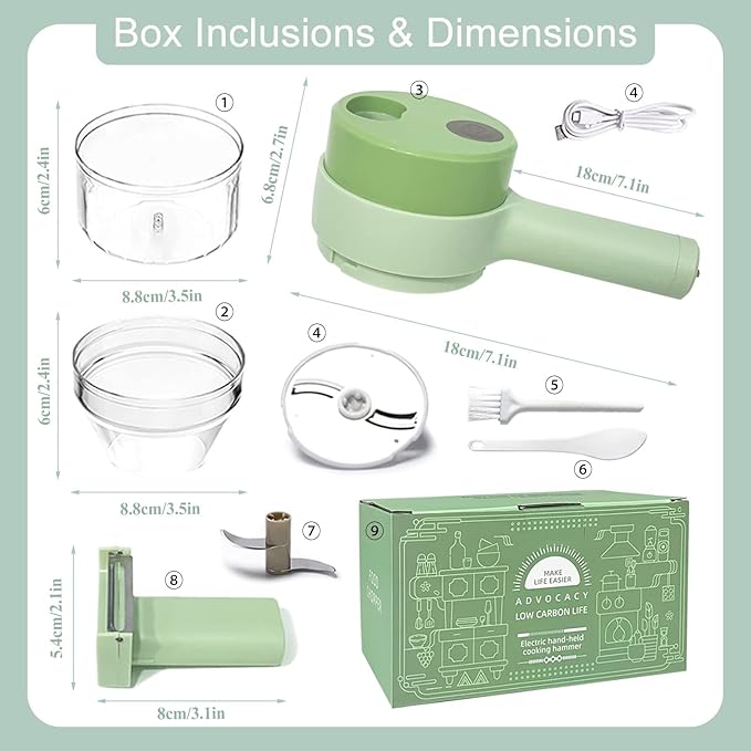 4 in 1 Electric Vegetable Cutter