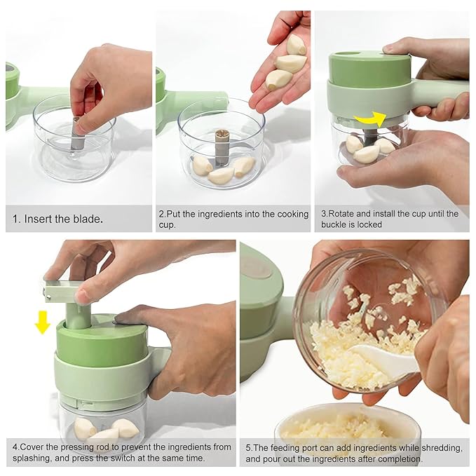 4 in 1 Electric Vegetable Cutter