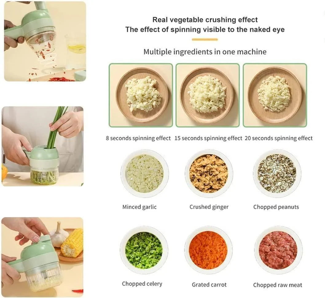 4 in 1 Electric Vegetable Cutter